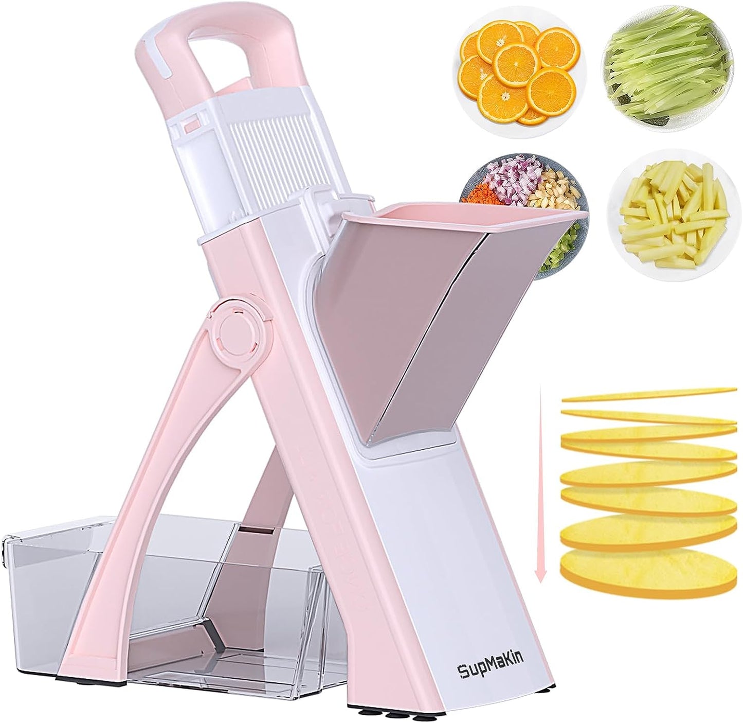 Upgrade Safe Mandoline Slicer for KitchenAdjustable Thickness Multi Mandolin