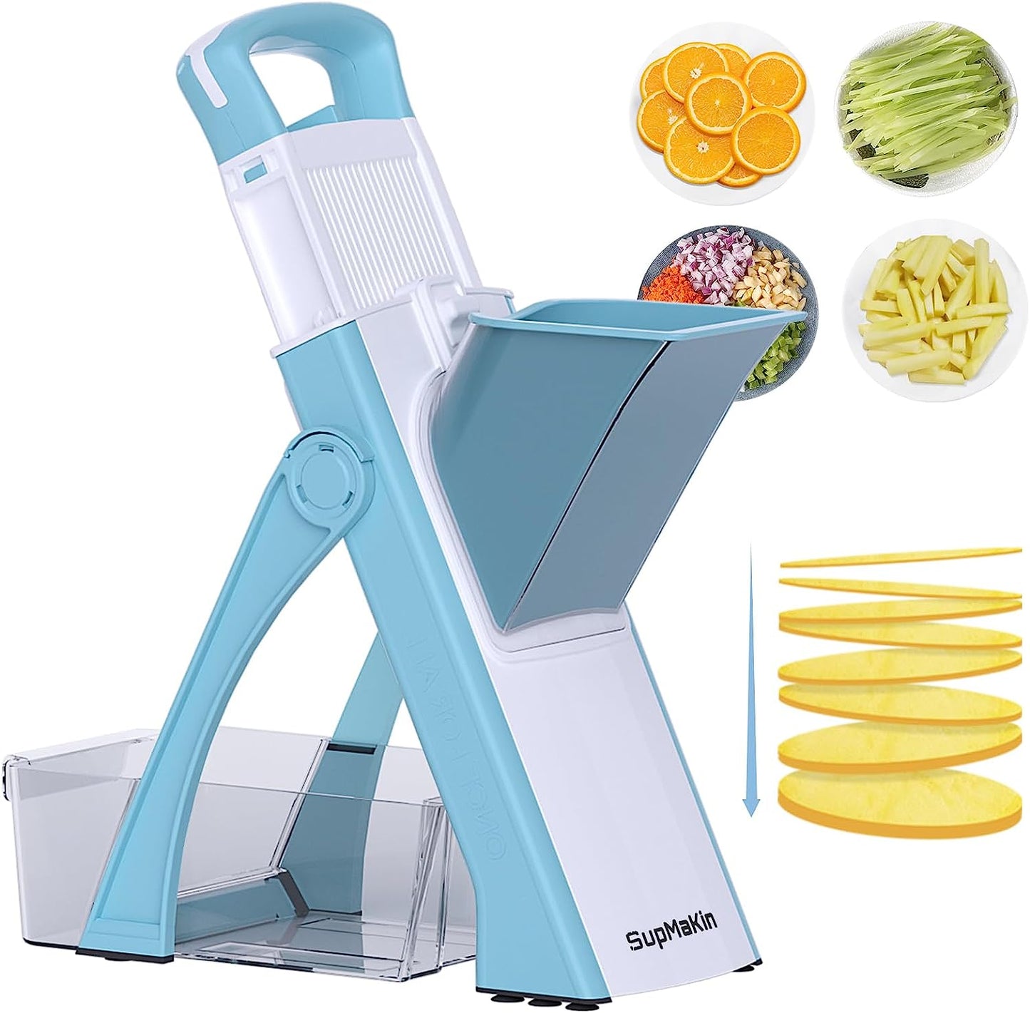 Upgrade Safe Mandoline Slicer for KitchenAdjustable Thickness Multi Mandolin