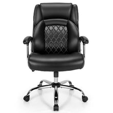 Load image into Gallery viewer, 500 LBS Big &amp; Tall Office Chair, Extra Wide Seat Leather Executive Chair, Height Adjustable Swivel Computer Desk Chair
