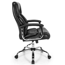 Load image into Gallery viewer, 500 LBS Big &amp; Tall Office Chair, Extra Wide Seat Leather Executive Chair, Height Adjustable Swivel Computer Desk Chair
