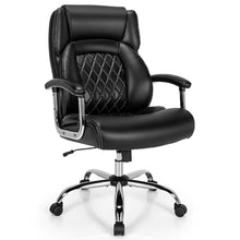 Load image into Gallery viewer, 500 LBS Big &amp; Tall Office Chair, Extra Wide Seat Leather Executive Chair, Height Adjustable Swivel Computer Desk Chair
