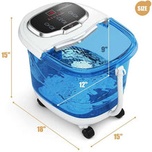 Load image into Gallery viewer, Foot Spa Bath Massager with Heat, Adjustable Water Jets, Motorized Shiatsu Massage Balls &amp; 2 Maize Rollers
