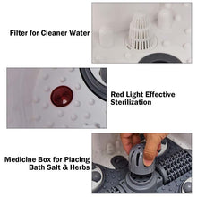 Load image into Gallery viewer, Foot Spa Bath Massager with Heat, Adjustable Water Jets, Motorized Shiatsu Massage Balls &amp; 2 Maize Rollers
