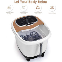Load image into Gallery viewer, Foot Spa Bath Massager with Heat, Adjustable Water Jets, Motorized Shiatsu Massage Balls &amp; 2 Maize Rollers
