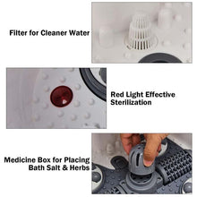Load image into Gallery viewer, Foot Spa Bath Massager with Heat, Adjustable Water Jets, Motorized Shiatsu Massage Balls &amp; 2 Maize Rollers
