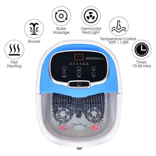 Load image into Gallery viewer, Foot Spa Bath Massager with Heat, Adjustable Water Jets, Motorized Shiatsu Massage Balls &amp; 2 Maize Rollers
