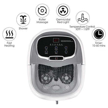 Load image into Gallery viewer, Foot Spa Bath Massager with Heat, Adjustable Water Jets, Motorized Shiatsu Massage Balls &amp; 2 Maize Rollers
