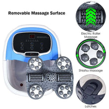 Load image into Gallery viewer, Foot Spa Bath Massager with Heat, Adjustable Water Jets, Motorized Shiatsu Massage Balls &amp; 2 Maize Rollers
