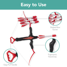 Load image into Gallery viewer, Kids Bow &amp; Arrow Set, Children&#39;s Play Archery Toy w/ Target Stand
