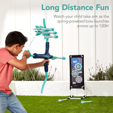 Load image into Gallery viewer, Kids Bow &amp; Arrow Set, Children&#39;s Play Archery Toy w/ Target Stand
