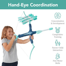 Load image into Gallery viewer, Kids Bow &amp; Arrow Set, Children&#39;s Play Archery Toy w/ Target Stand
