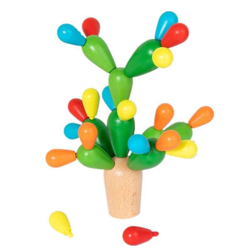 -20% Cactus Rainbow Wood Stack Toy
