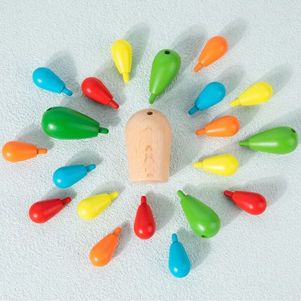 -20% Cactus Rainbow Wood Stack Toy