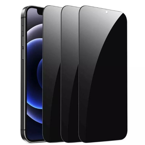 iPhone Privacy Screen Protector – Anti-Spy Glass for iPhone 13/14 Pro Plus Max, Full Coverage & Invisible Shield