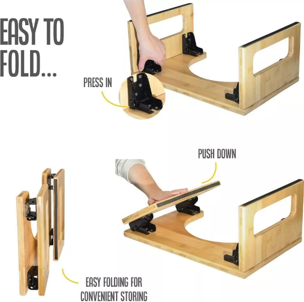 Folding Squatty Potty – Compact & Portable Toilet Squat Stool for Home & Travel