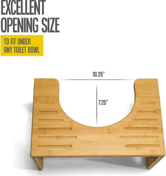 Folding Squatty Potty – Compact & Portable Toilet Squat Stool for Home & Travel