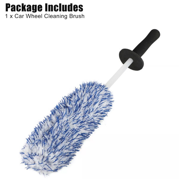 Car Wheel & Rim Cleaning Brush – 17” Microfiber Wash Brush for Tires, Seats & Engine