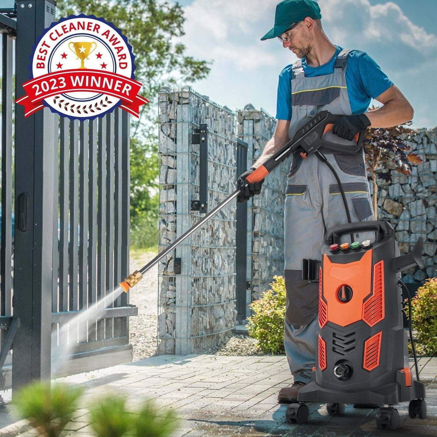 Best 2300PSI Electric High Power Pressure Washer With 4 Nozzles