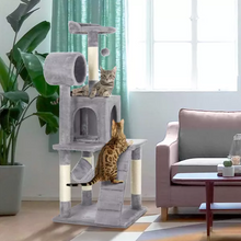 Load image into Gallery viewer, Cat Playing Large Indoor Condo Tree Castle House
