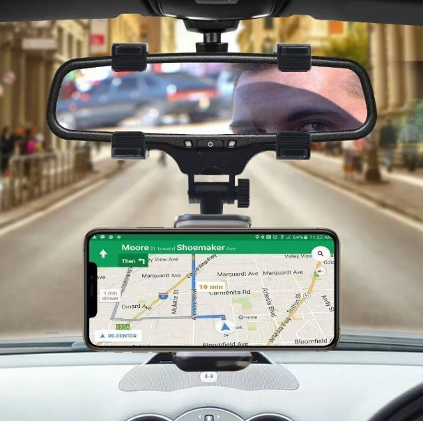 360° Rotatable Car Phone Mount – Universal Holder for All Smartphones