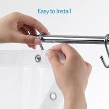 Load image into Gallery viewer, Clear Waterproof Shower Liner – Durable, Mildew-Resistant &amp; Easy to Maintain

