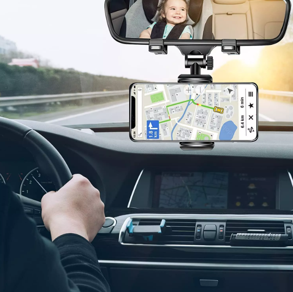 360° Rotatable Car Phone Mount – Universal Holder for All Smartphones