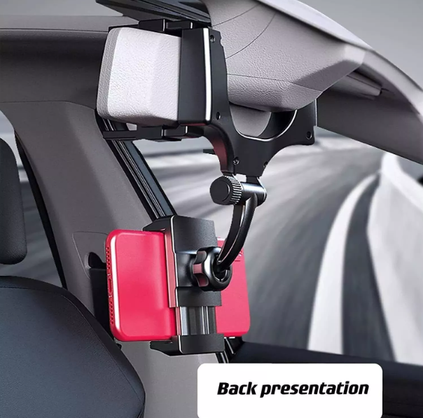 360° Rotatable Car Phone Mount – Universal Holder for All Smartphones