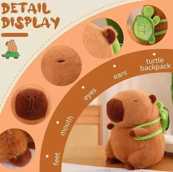 Cute Capybara Plush – Perfect Gift for Animal Lovers & Kids