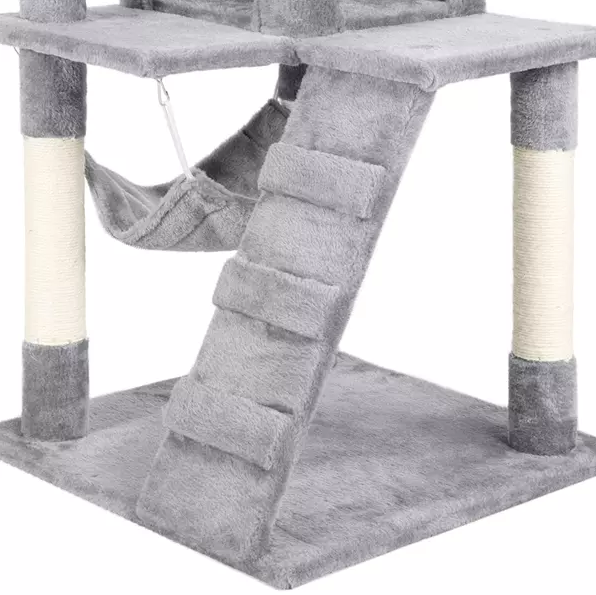 Cat Playing Large Indoor Condo Tree Castle House