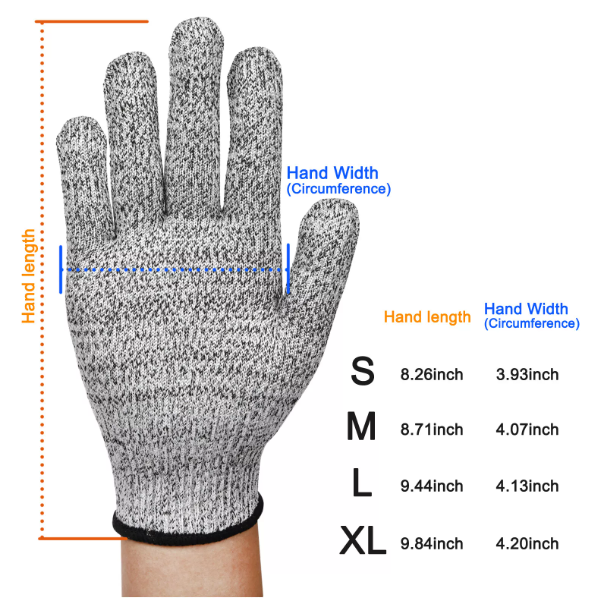 Cut-Resistant Kitchen Gloves – Protective Anti-Cut Gloves for Cooking & Slicing