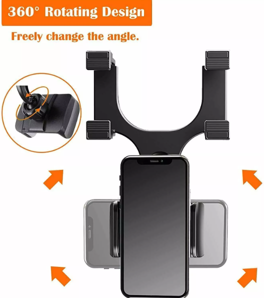 360° Rotatable Car Phone Mount – Universal Holder for All Smartphones