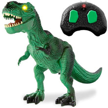 Load image into Gallery viewer, Kids Remote Control Dinosaur T-Rex w/ Light-Up LED Eyes, Roaring Sounds
