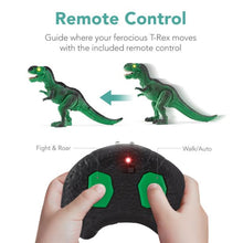 Load image into Gallery viewer, Kids Remote Control Dinosaur T-Rex w/ Light-Up LED Eyes, Roaring Sounds

