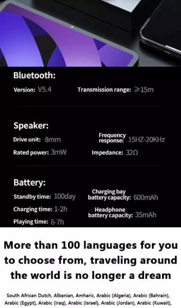 Real-Time AI Language Translator Earbuds