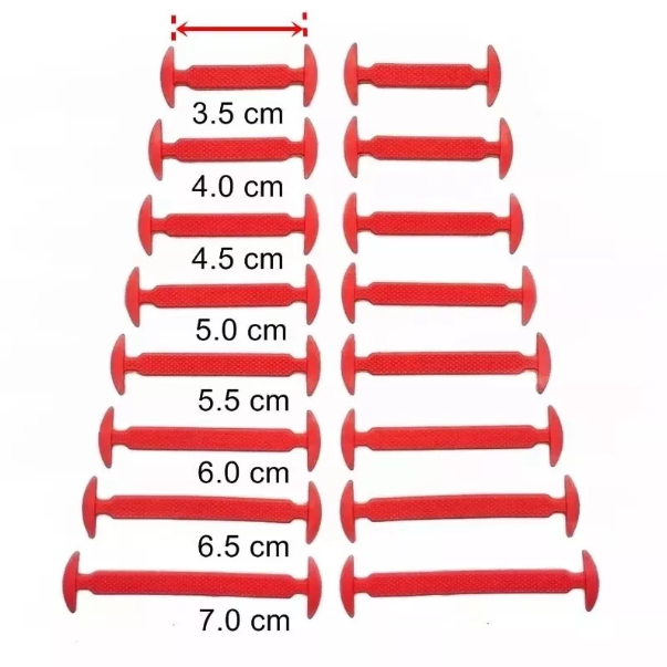 No-Tie Elastic Shoe Laces – Perfect for Sneakers, Gym Shoes & Everyday Wear