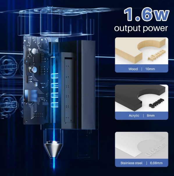 Powerful Laser Engraver and Wood Cutter for Crafting and DIY Projects