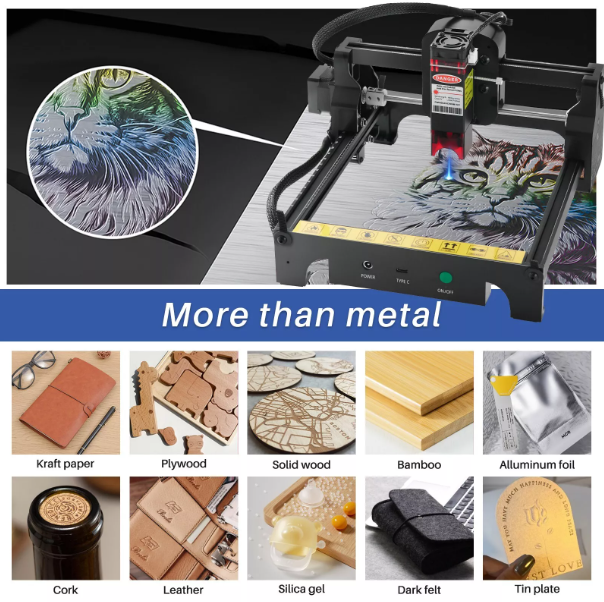 Powerful Laser Engraver and Wood Cutter for Crafting and DIY Projects