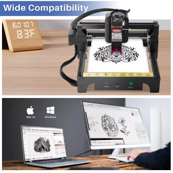 Powerful Laser Engraver and Wood Cutter for Crafting and DIY Projects