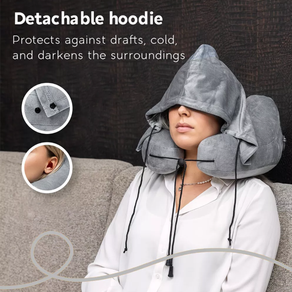 Memory Foam Travel Pillow – H-Shaped Neck Support for Flights & Road Trips