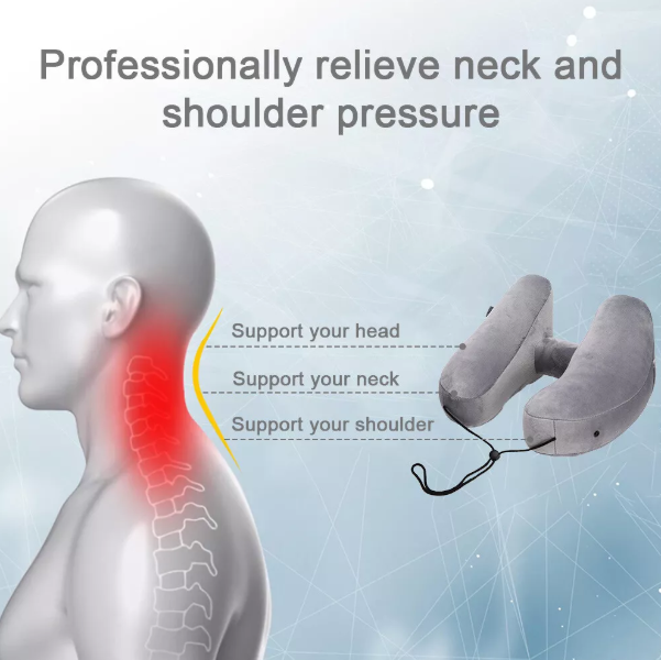Memory Foam Travel Pillow – H-Shaped Neck Support for Flights & Road Trips