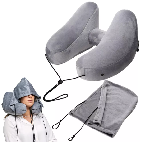 Memory Foam Travel Pillow – H-Shaped Neck Support for Flights & Road Trips