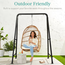 Load image into Gallery viewer, Heavy Duty Hammock Chair Stand w/ Hanging Hardware, 47in Chain - 75in
