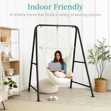 Load image into Gallery viewer, Heavy Duty Hammock Chair Stand w/ Hanging Hardware, 47in Chain - 75in
