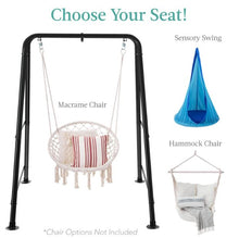Load image into Gallery viewer, Heavy Duty Hammock Chair Stand w/ Hanging Hardware, 47in Chain - 75in
