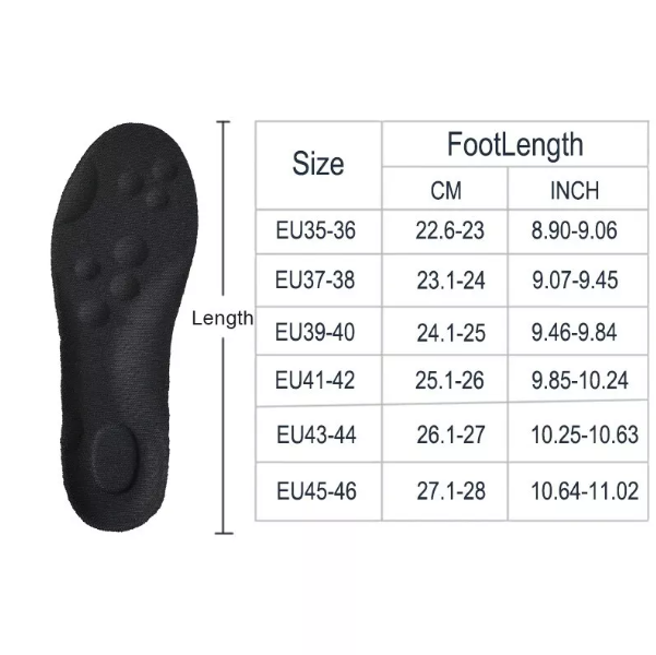 Orthopedic Cloud Sport Insoles – High-Elasticity Soft Shoe Pads with Arch Support