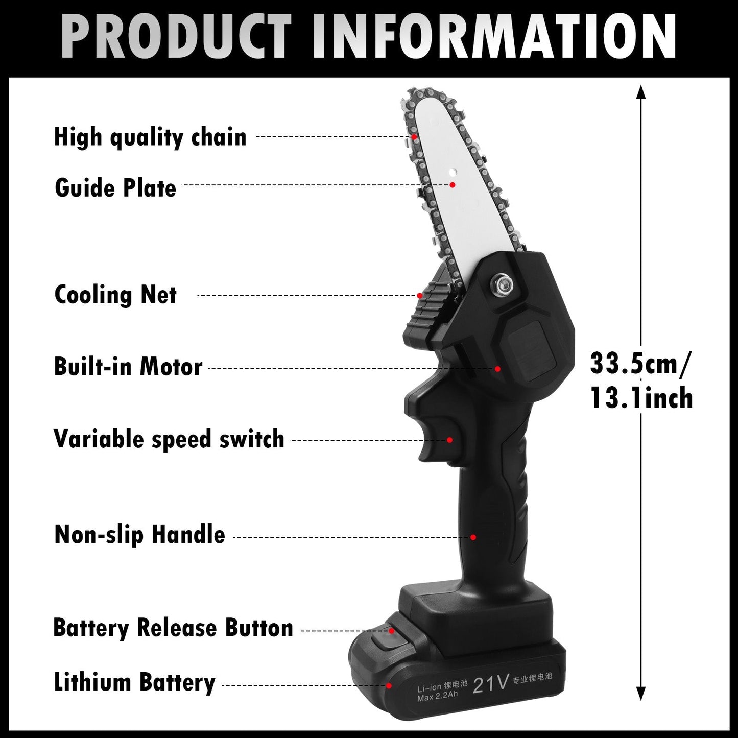 Upgraded 24V Mini Chainsaw (New Edition)