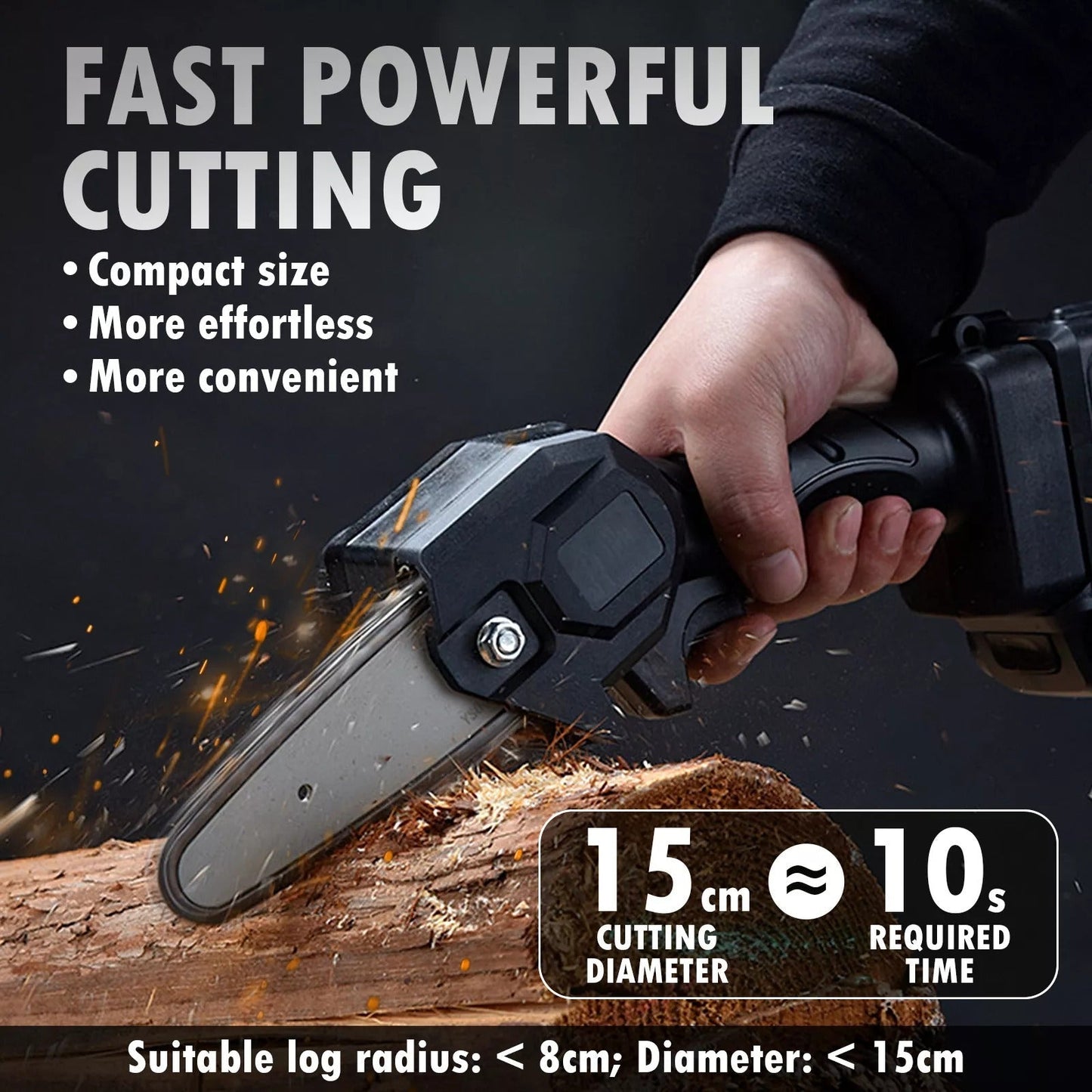 Upgraded 24V Mini Chainsaw (New Edition)