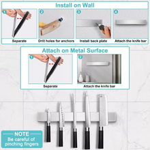 Load image into Gallery viewer, Magnetic Wall Knife Block Holder Rack
