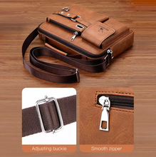 Load image into Gallery viewer, Leather Men&#39;s Shoulder Bag Messenger and Crossbody Style
