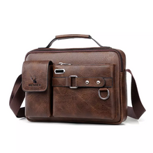 Load image into Gallery viewer, Leather Men&#39;s Shoulder Bag Messenger and Crossbody Style
